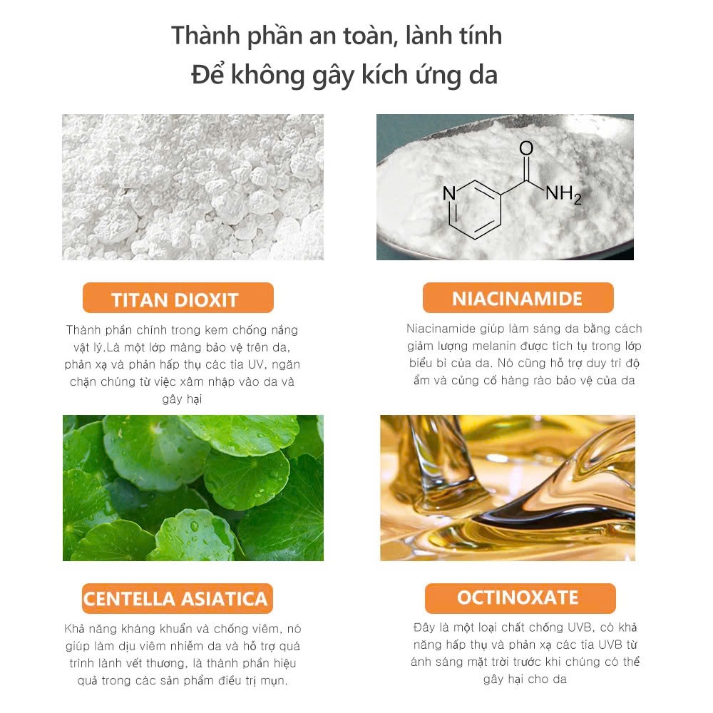Combo 3 sản phẩm dưỡng trắng Miinskin (Kem chống nắng + kem dưỡng trắng + serum)