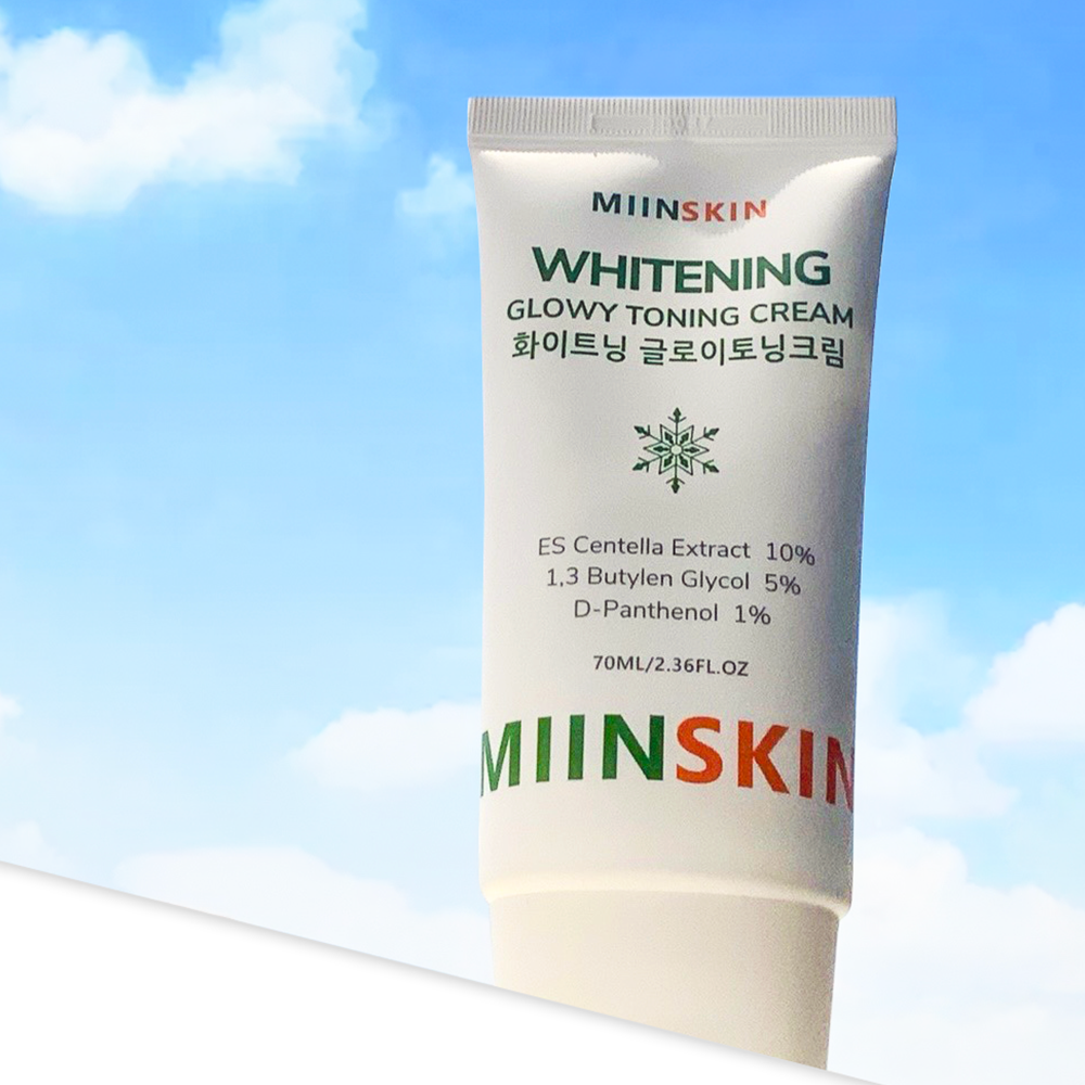 Combo 2 Kem Dưỡng Da Nâng Tone Và Ngừa Nếp Nhăn Miinskin - Miinskin Whitening Glowy Toning Cream