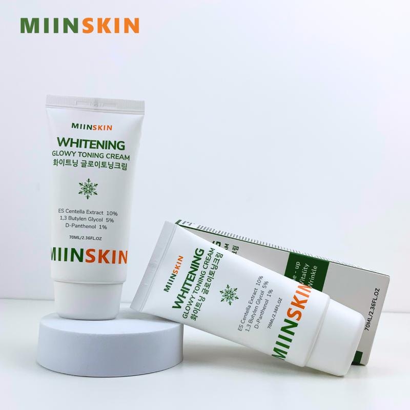 Combo 2 Kem Dưỡng Da Nâng Tone Và Ngừa Nếp Nhăn Miinskin - Miinskin Whitening Glowy Toning Cream
