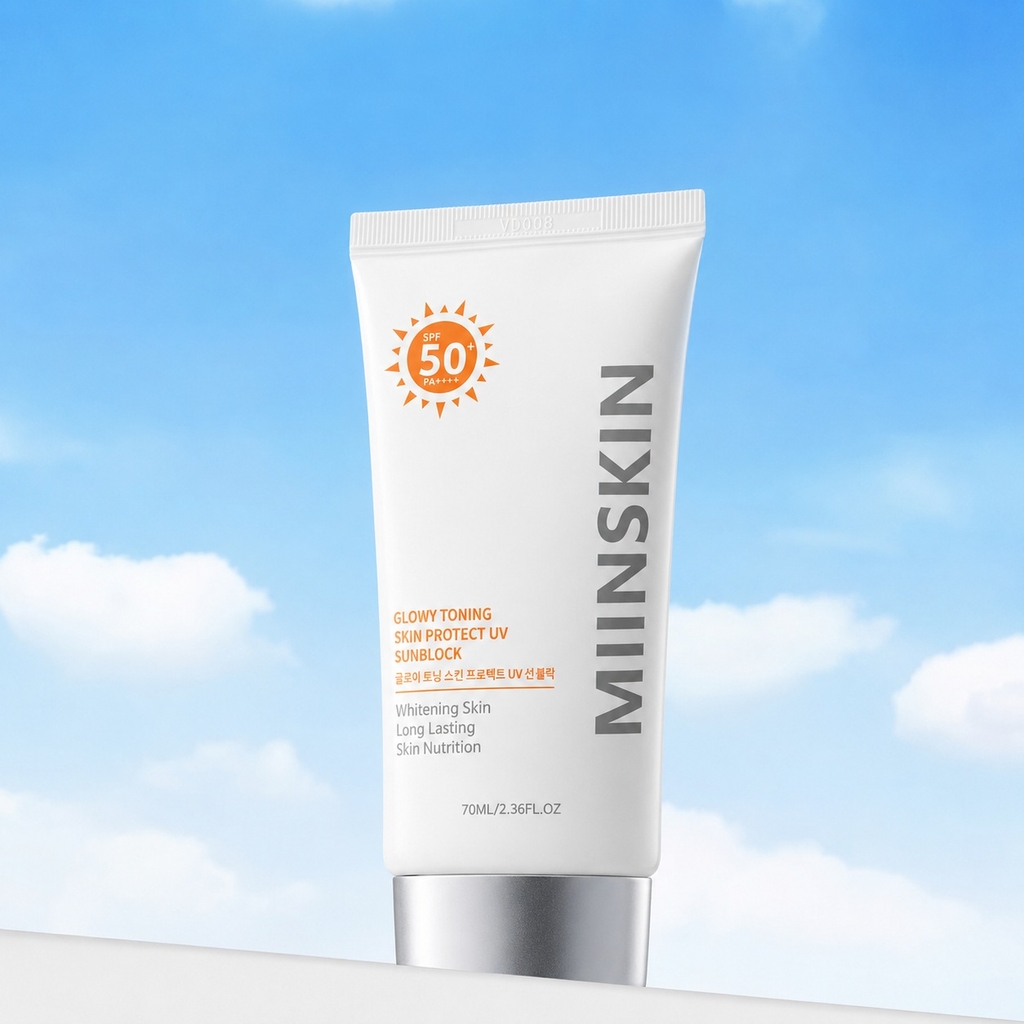 Kem Chống Nắng Nâng Tone , Bảo Vệ Da MIINSKIN PROTECT UV SUN BLOCK (BAO BÌ ĐỔI MỚI - CHẤT LƯỢNG KHÔNG ĐỔI)