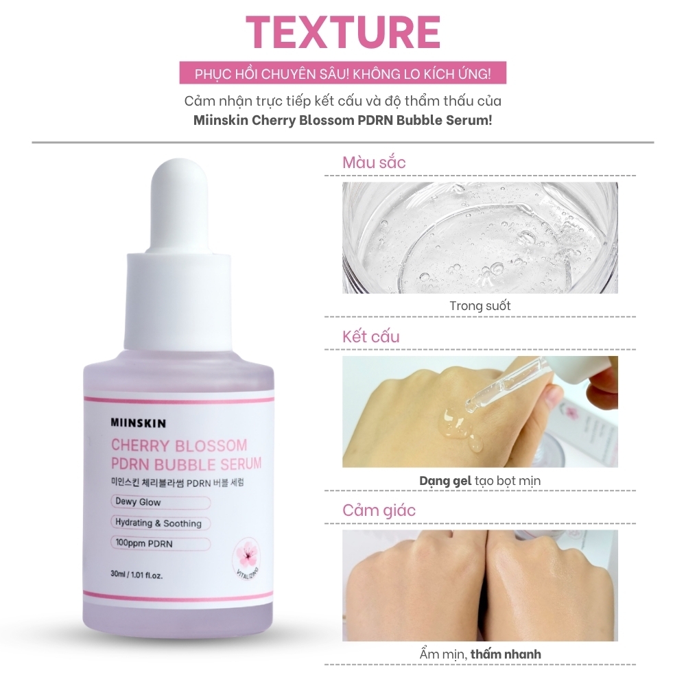 Serum Miinskin PDRN Hoa anh đào