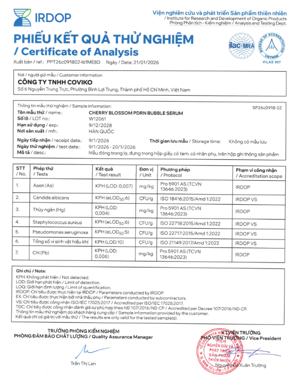 Serum Miinskin PDRN Hoa anh đào