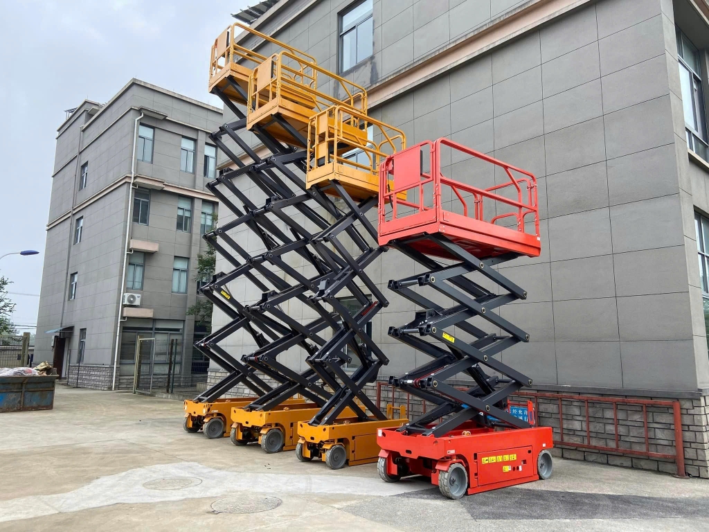 Xe nâng người cắt kéo 10m JS1012