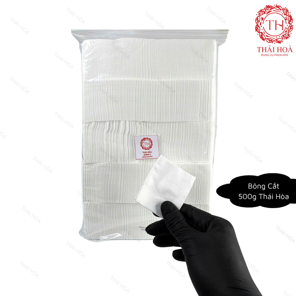 Bông Cắt 500g DCPX Thái Hòa – Chuyên Dành Trong Phun Xăm Thẩm Mỹ l