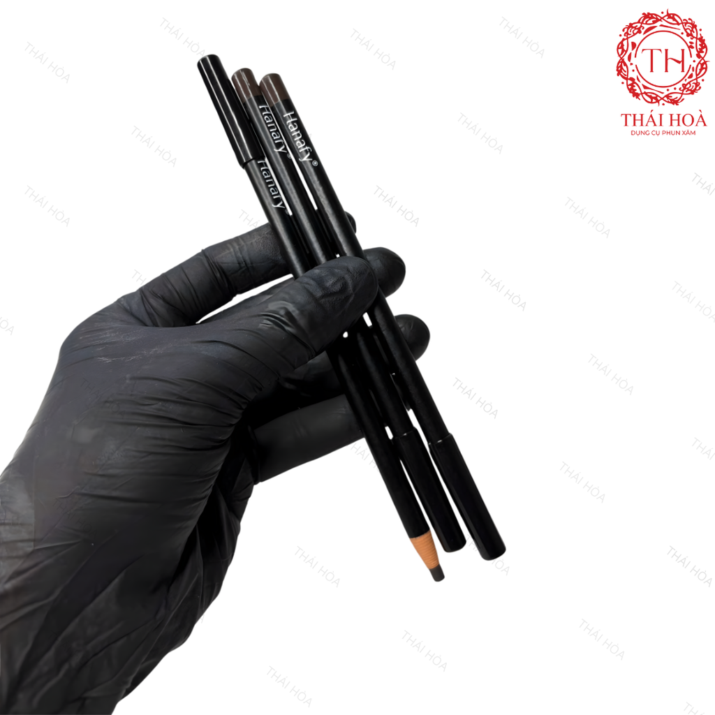 Bút Chì Vẽ Chân Mày HANAFY Chính Hãng – Dòng Bút Chuyên Dụng Cho Phun Xăm Thẩm Mỹ
