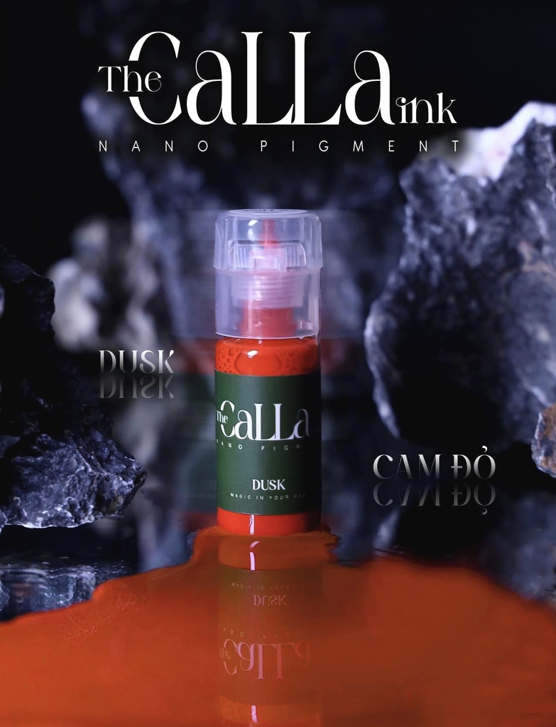 Mực Phun Xăm Cao Cấp Calla Ink - Cam Đỏ - Lên Màu Đẹp, An Toàn Tuyệt Đối