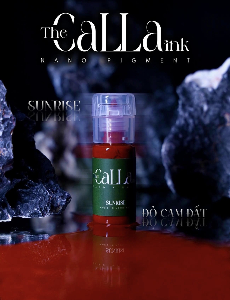 Mực Phun Xăm Cao Cấp Calla Ink - Đỏ Cam Đất - Lên Màu Đẹp, An Toàn Tuyệt Đối