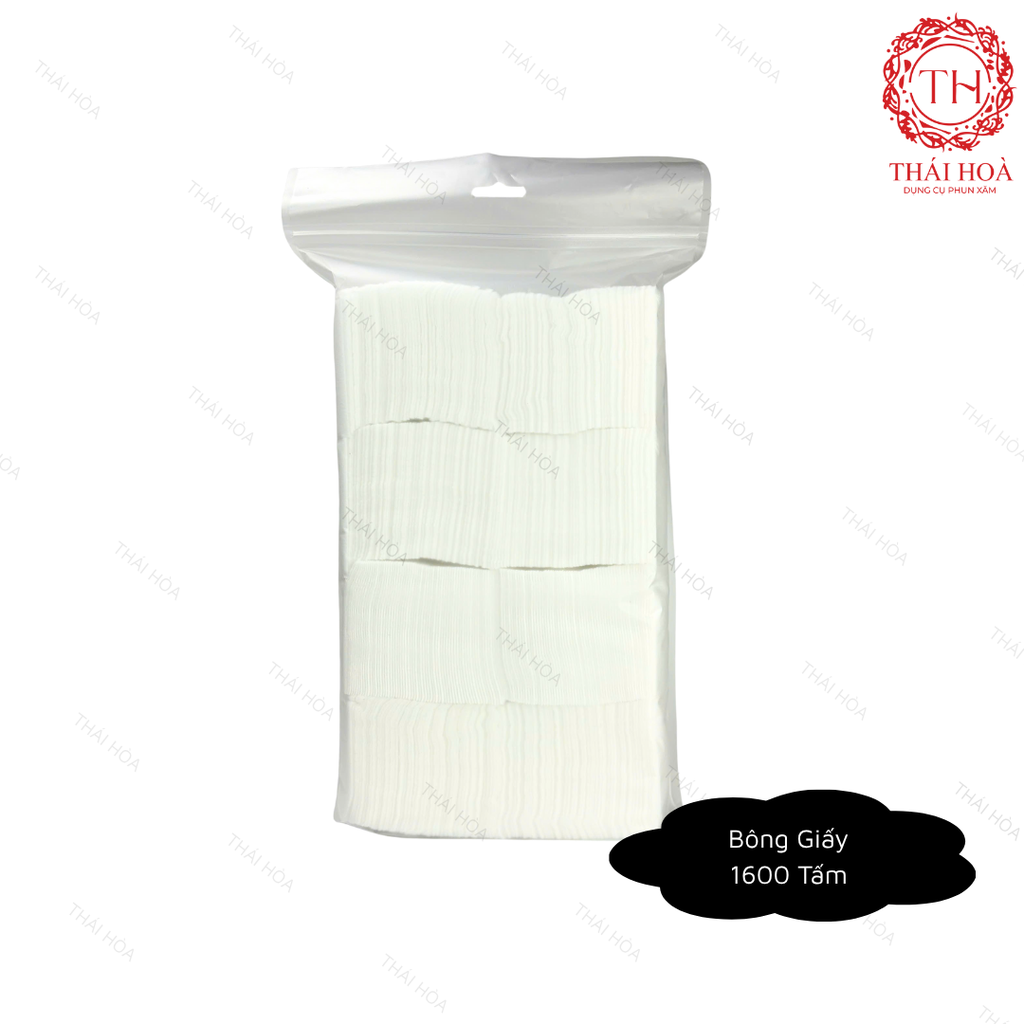 Bông Giấy 1600 Tấm – Chuẩn Dùng Trong Phun Xăm Thẩm Mỹ, Spa Làm Đẹp