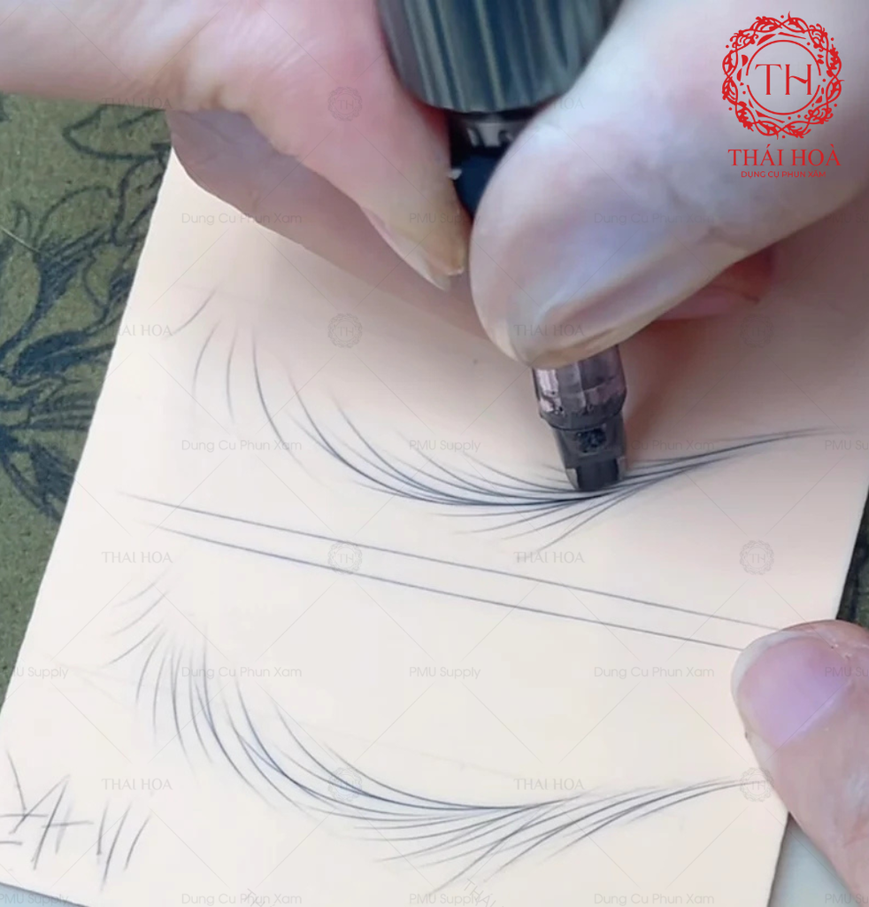 Máy Phun Xăm XF MODEL SY 2 Đầu Dùng Được Cho Kim Hàng Ngang U14 Và Kim Pen