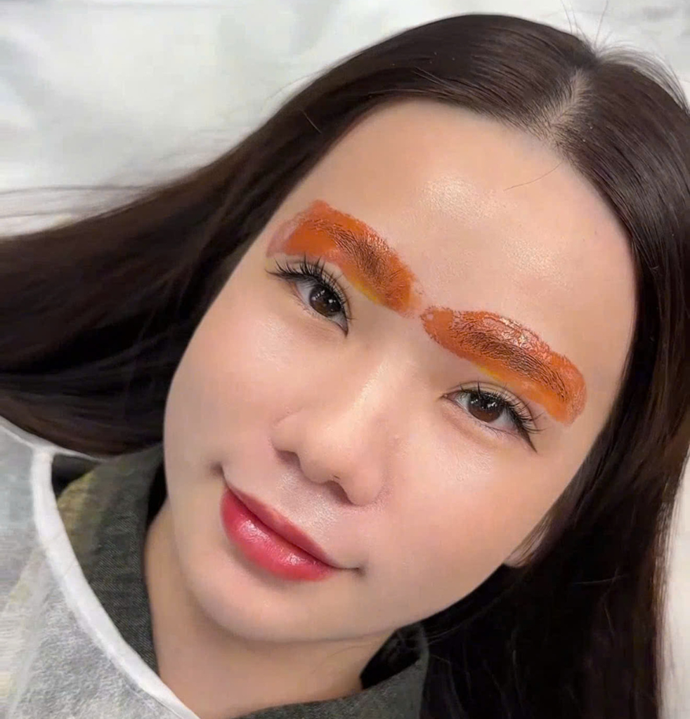 Mực Hanafy Màu Xử Lí - Hạ Tông Khử Xanh Và Ủ Chân Mày Sau Xăm