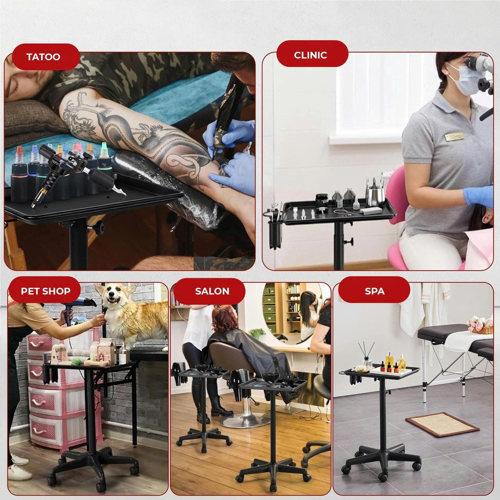 XE ĐẨY ĐA NĂNG CAO CẤP – ĐỰNG DỤNG CỤ CHUYÊN NGHIỆP CHO SPA & PHUN XĂM