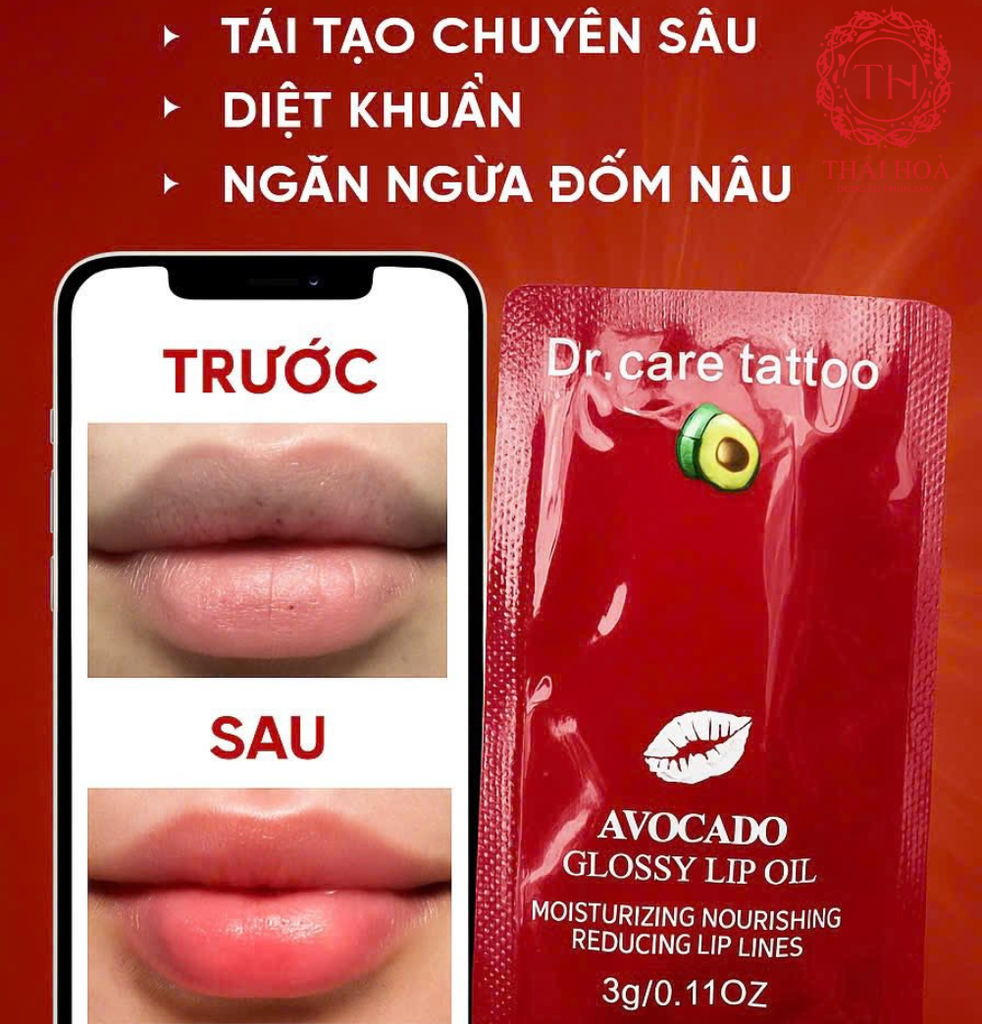 Dưỡng Môi Dr Care Tattoo Chính Hãng - Dưỡng Ẩm, Phục Hồi Sau Phun Xăm Hiệu Quả