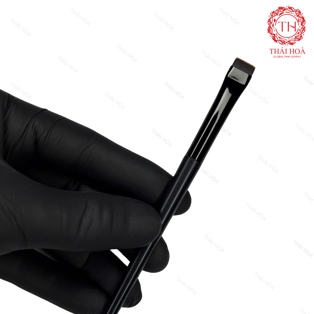 Cọ Tém Bằng Chuyên Dùng Trong Phun Xăm – Cọ Định Hình Viền Mày Môi, Lông Mịn – Dễ Tạo Form Chuẩn