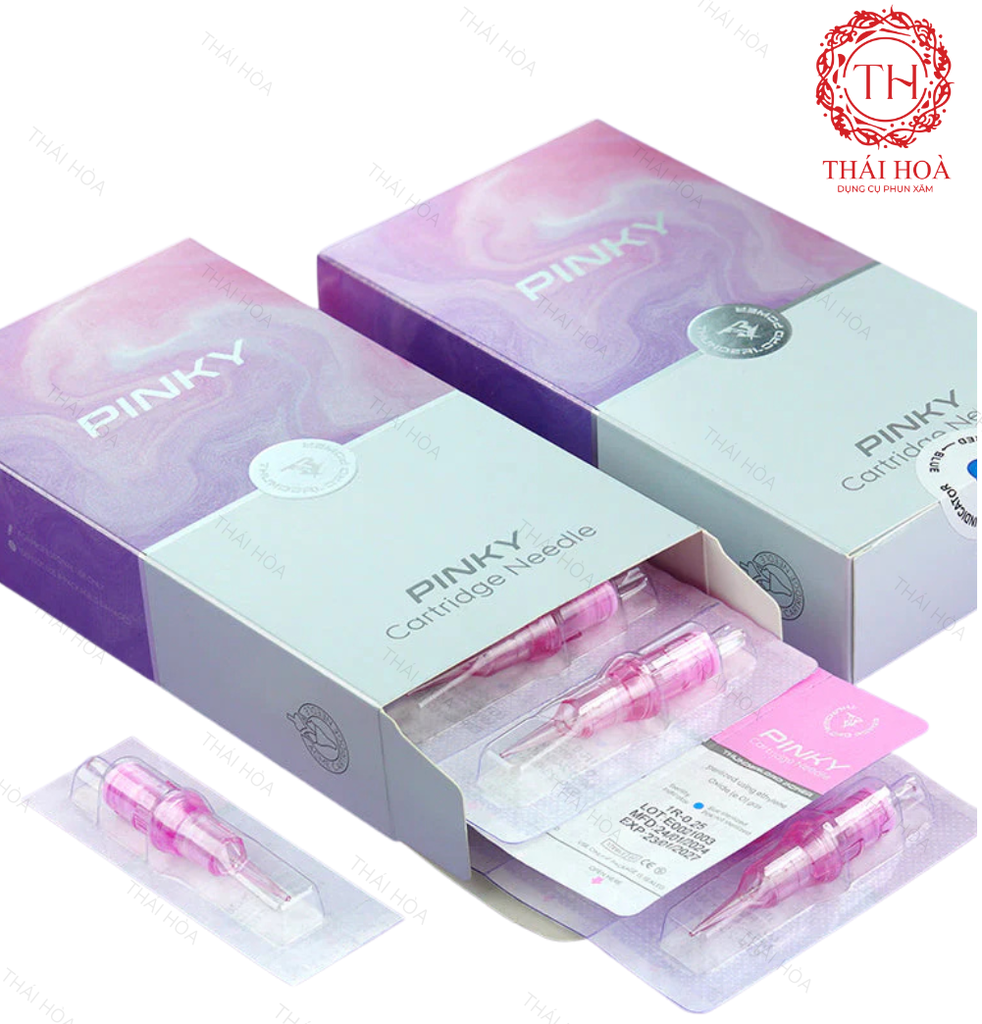 Kim Pen Thunder Pinky Hồng Chính Hãng - Kim Phun Xăm Siêu Bén
