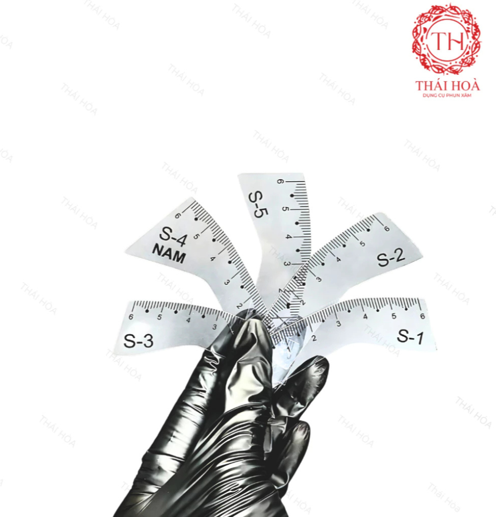 Khuôn Vẽ Chân Mày 5 Dáng - Thước Kẻ Khuôn Mày Hoàn Hảo, Rút Gọn Thời Gian