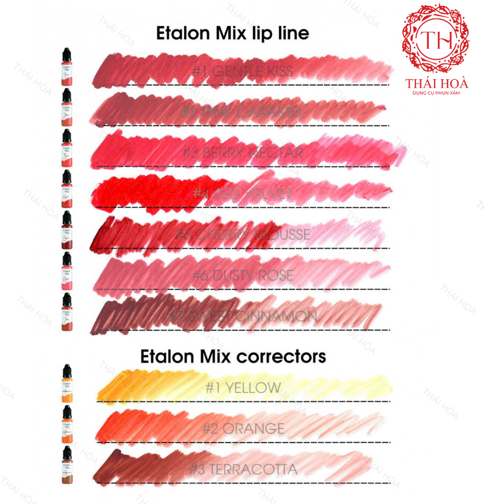 Mực Phun Xăm Etalon Mix - Mực Phun Xăm Chính Hãng Nga