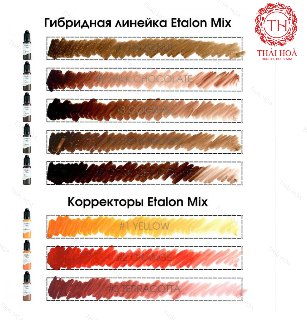 Mực Phun Xăm Etalon Mix - Mực Phun Xăm Chính Hãng Nga