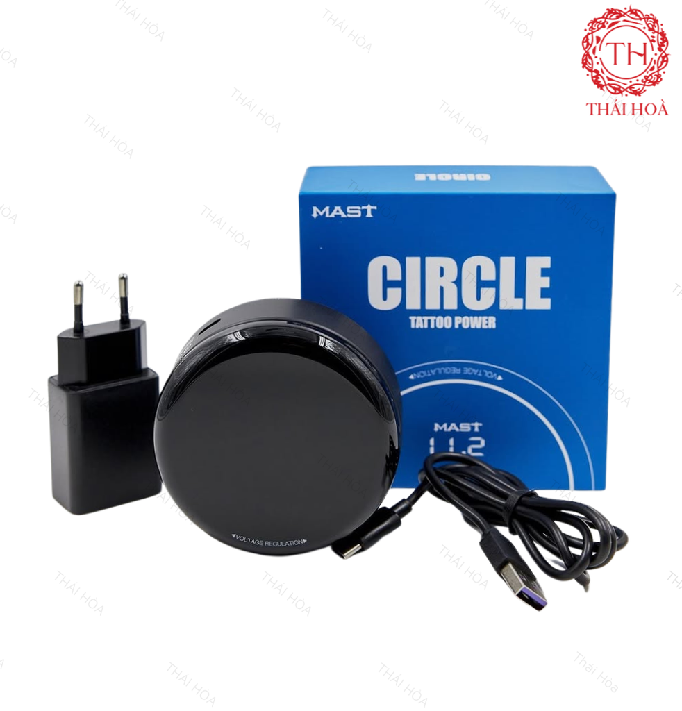 Nguồn Biến Áp Phun Xăm Mast Circle - Nhỏ Gọn,Ổn Định Điện,Chạy Êm,Phù Hợp Mọi Dòng Máy Pen