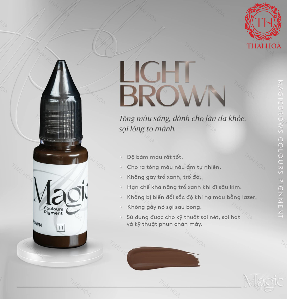 Mực Magic Brows Chính Hãng Master Hương Trà - Mực Phun Xăm Chân Mày Chất Lượng