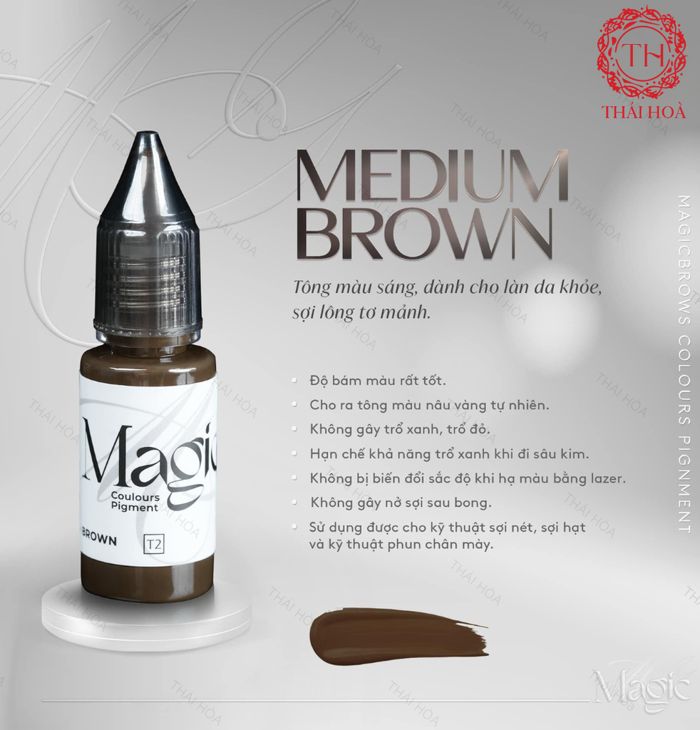 Mực Magic Brows Chính Hãng Master Hương Trà - Mực Phun Xăm Chân Mày Chất Lượng