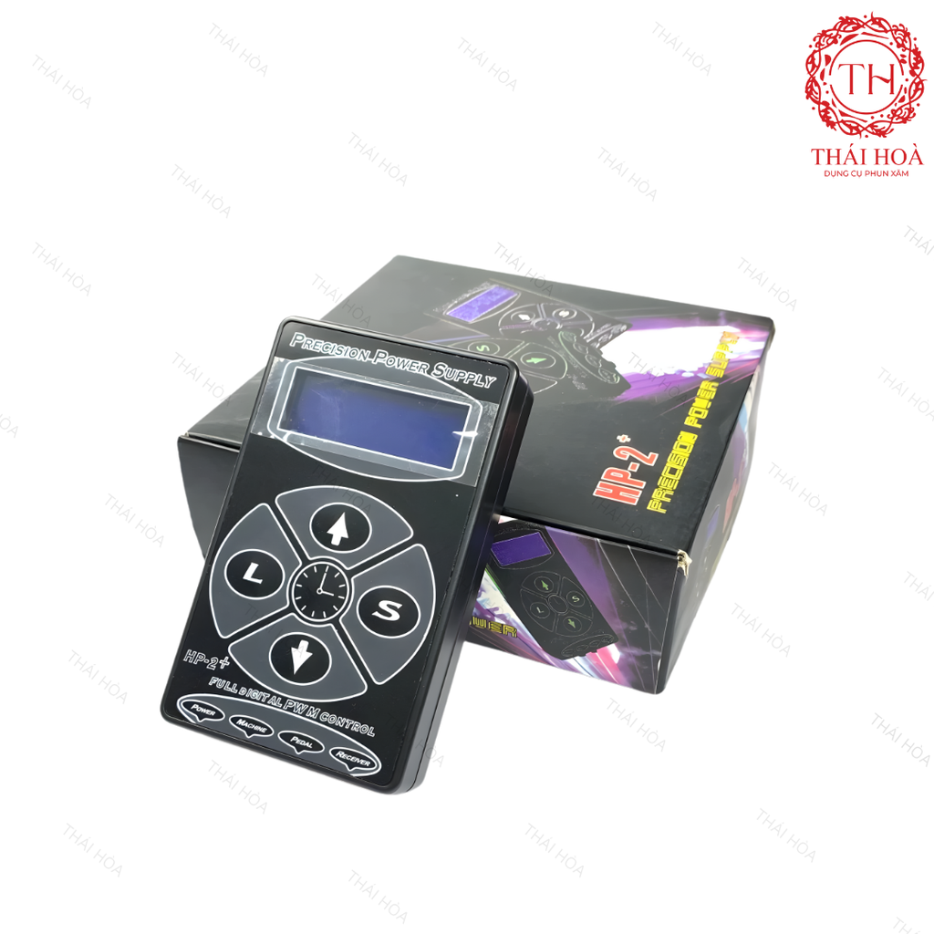 Nguồn Máy Xăm HP2 / HP2+ – Màn Hình Số, Điều Chỉnh Điện Áp Chính Xác, Dùng Cho Nhiều Dòng Máy
