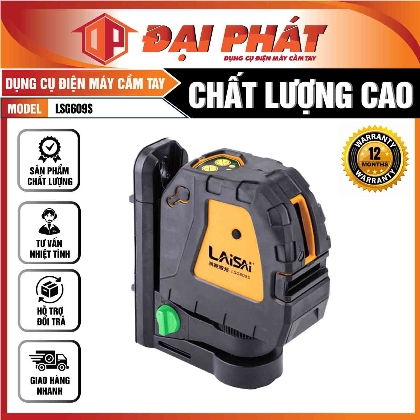 MÁY CÂN BẰNG LASER MINI LAISAI CHÍNH HÃNG LSG 609S 2 TIA XANH TREO TƯỜNG