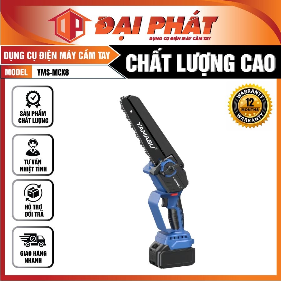MÁY CƯA XÍCH PIN YAMASU YMS-MCX8 PIN 21V