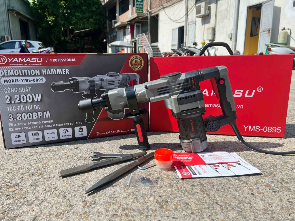 MÁY ĐỤC BÊ TÔNG YAMASU CÔNG SUẤT 2200W YMS-0895 NÒNG 37MM