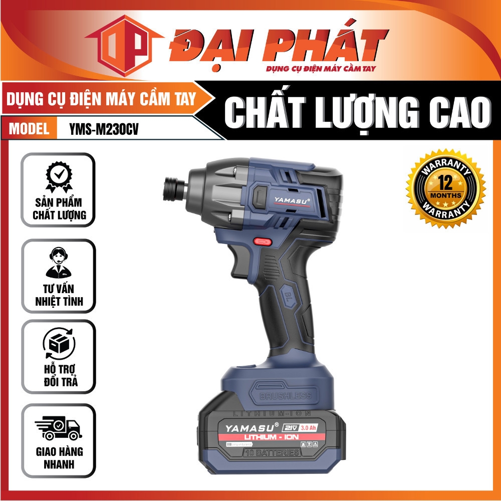 MÁY KHOAN PIN CHUYÊN VÍT ĐỘNG LỰC PIN 21V YAMASU YMS-M230CV
