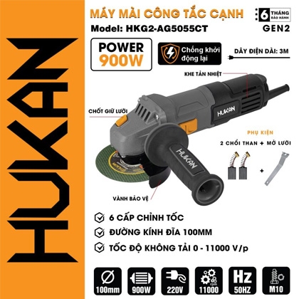 MÁY MÀI HUKAN CÔNG TẮC CẠNH (GEN2) HKG2-AG5055CT
