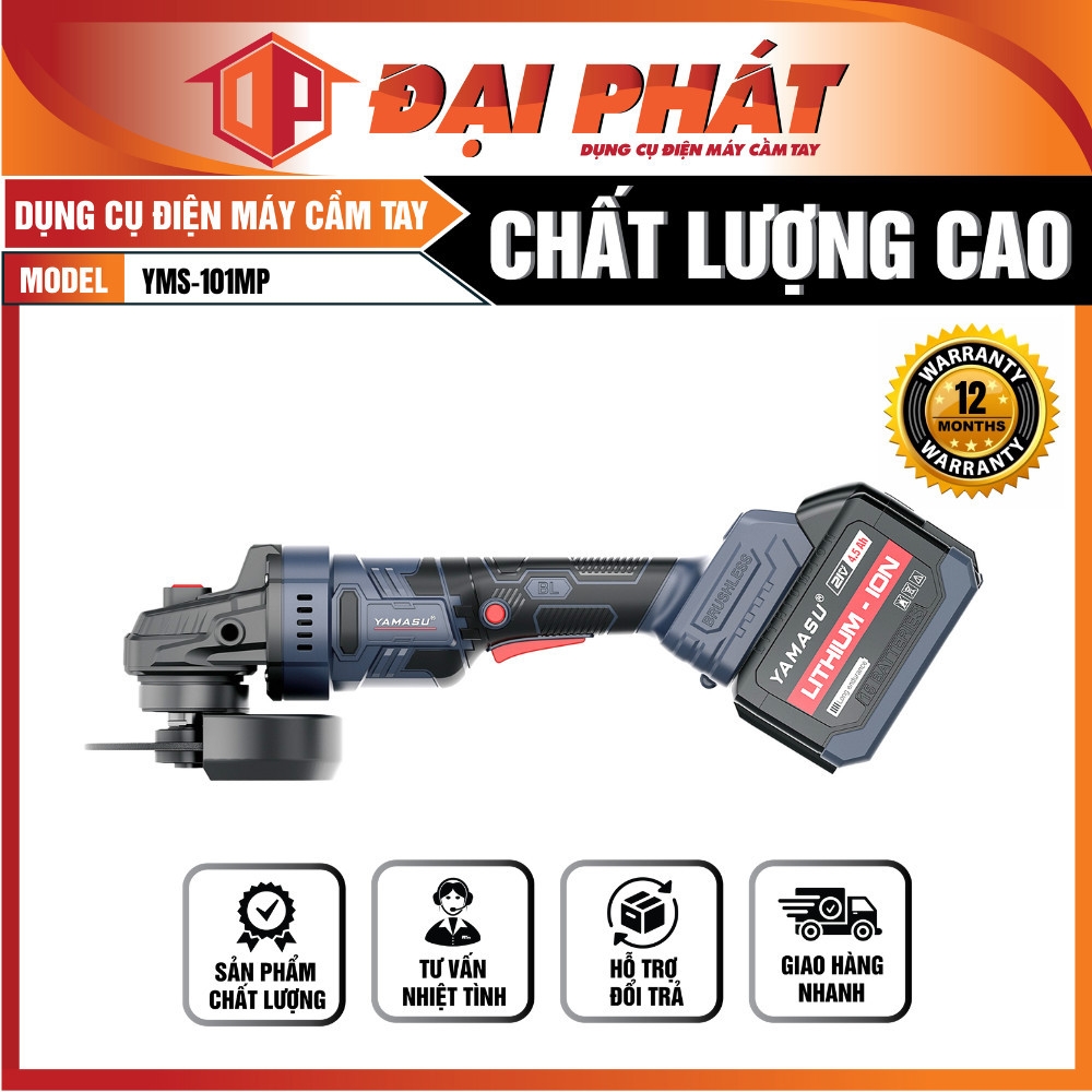MÁY CẮT MÀI CẦM TAY DÙNG PIN 21V YAMASU YMS-M101MP
