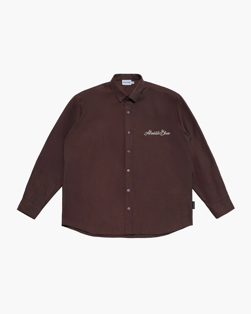 Áo sơ mi tay dài Oxford Choco Signature