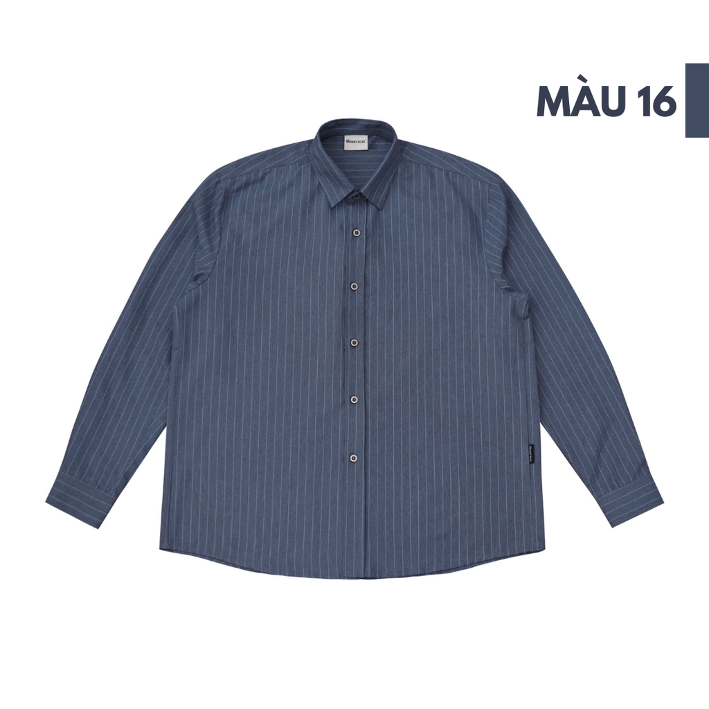 Áo sơ mi Oxford PREMIUM kẻ sọc tay dài chất dày dặn unisex