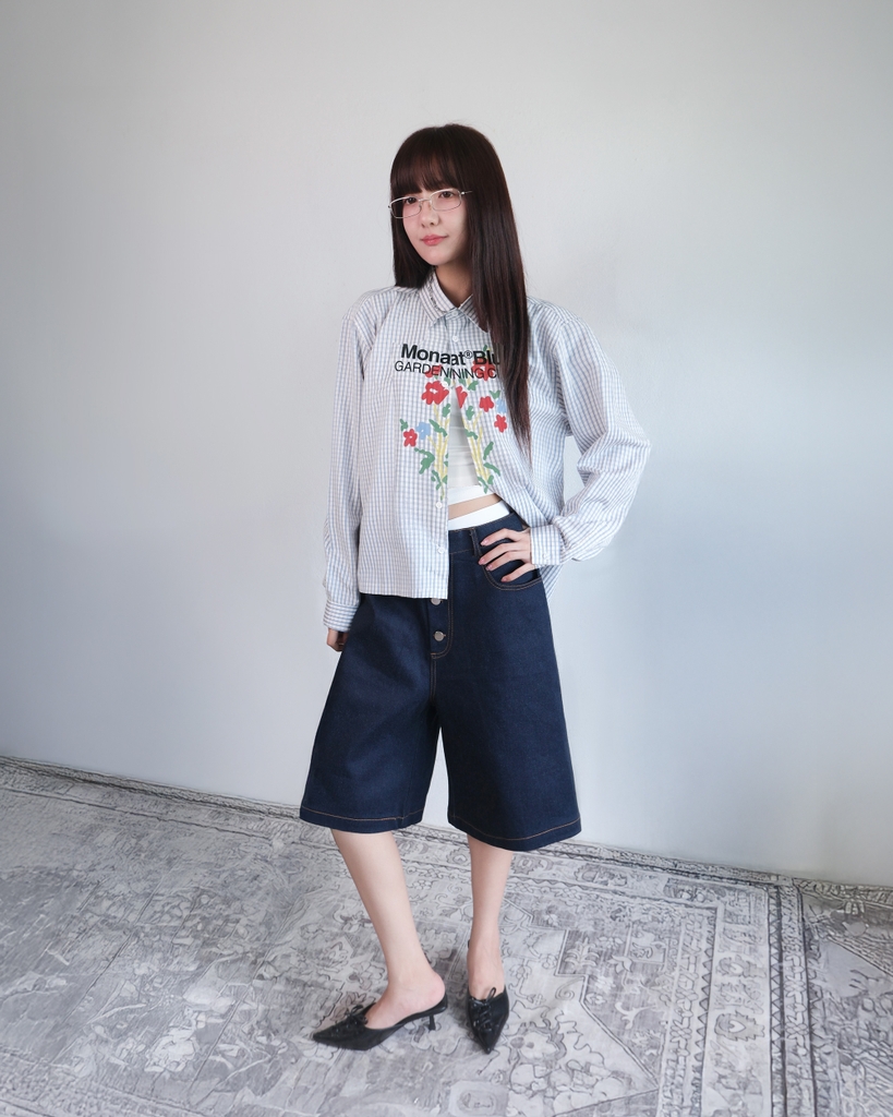 Áo sơ mi tay dài Gardening Plaid shirt