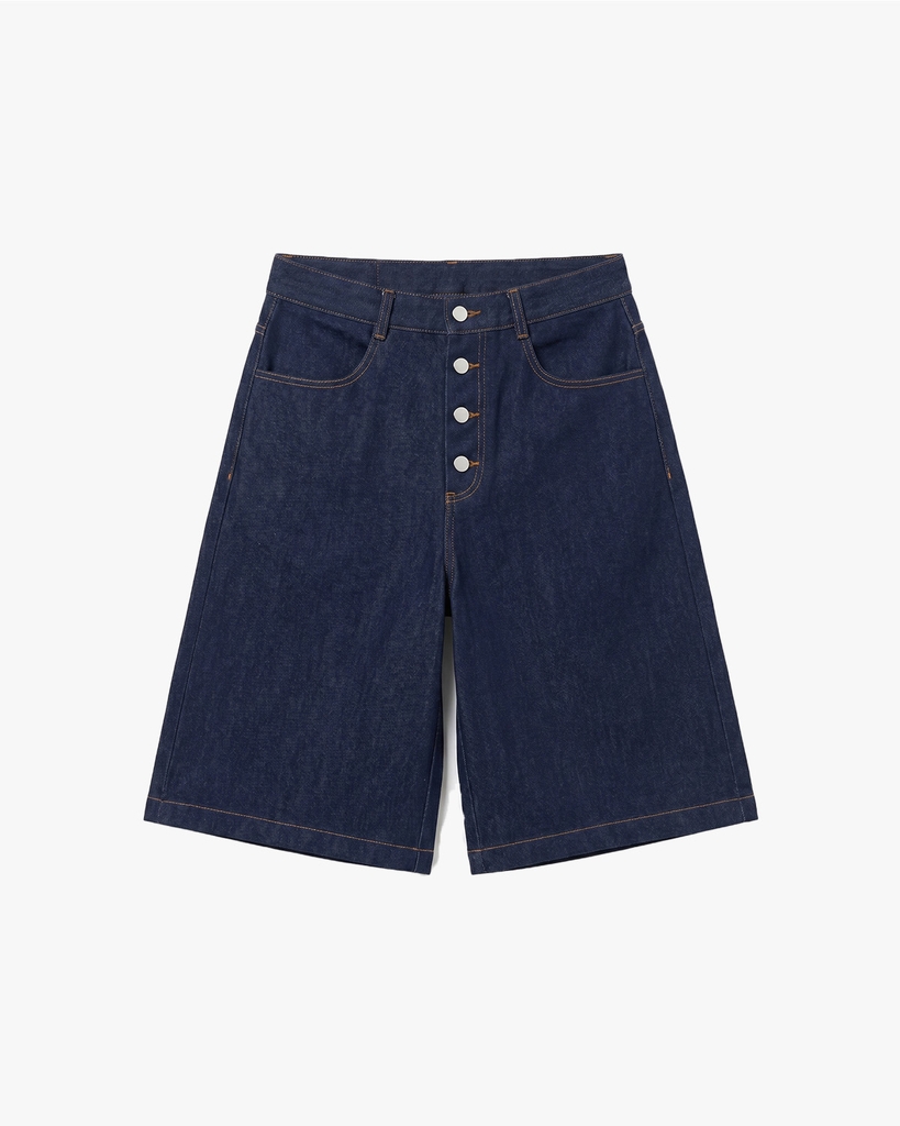 Quần Short Button Denim