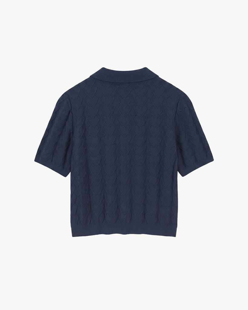 Áo Len Polo Knit Heart