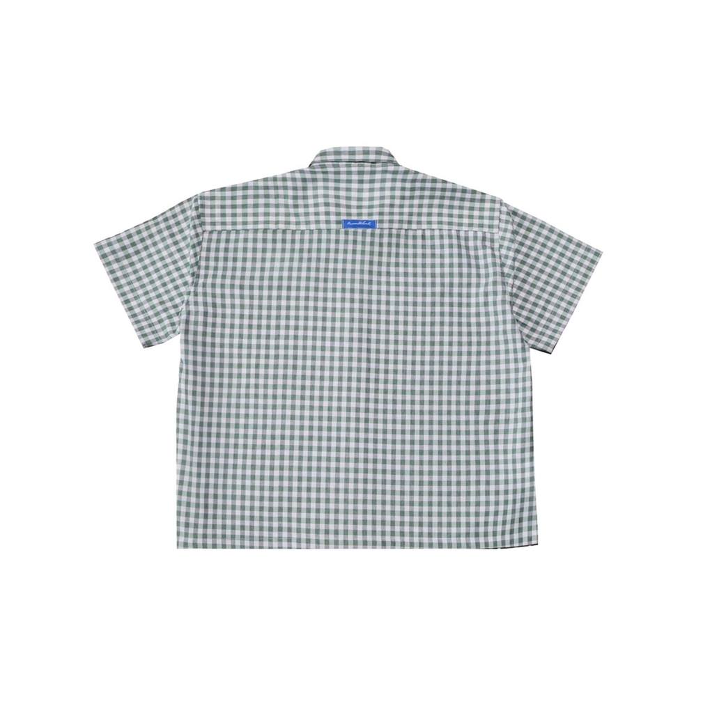 Áo sơ mi caro Boxy oxford tay ngắn