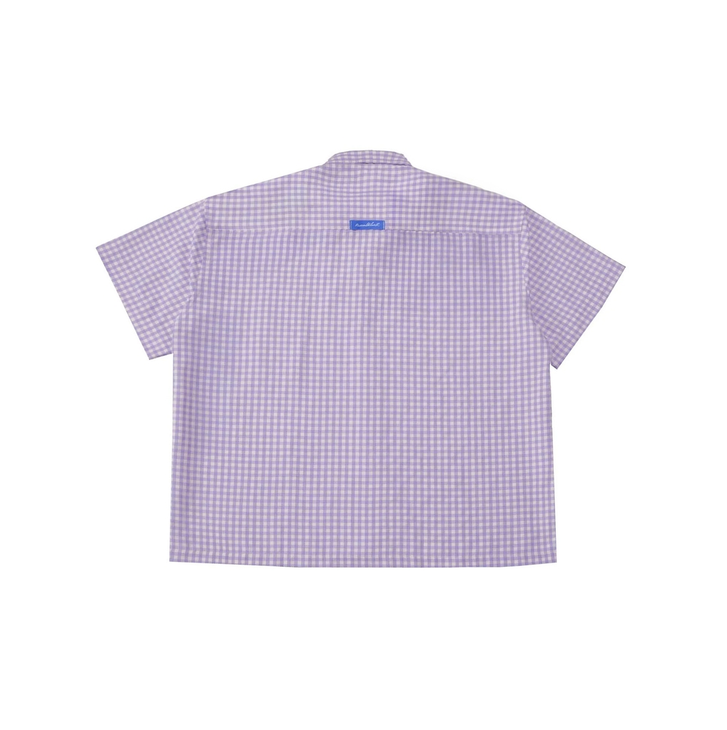 Áo sơ mi caro Boxy oxford tay ngắn
