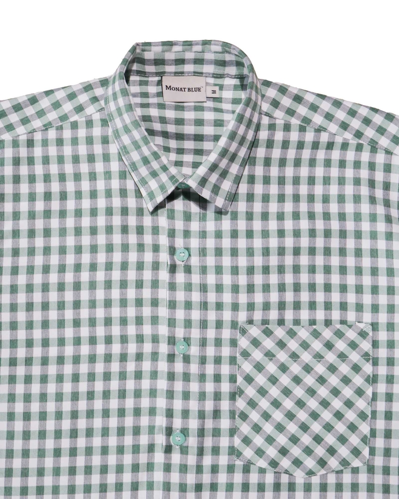 Áo sơ mi caro Boxy oxford tay ngắn