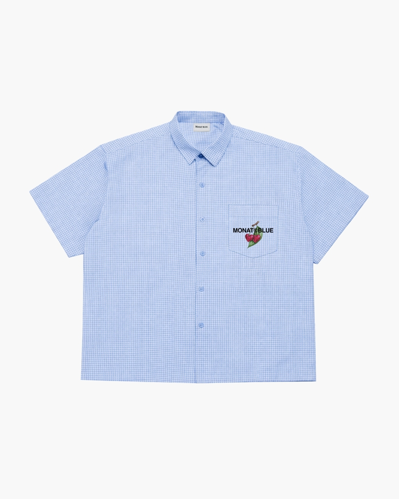 Áo sơ mi caro Boxy Berry