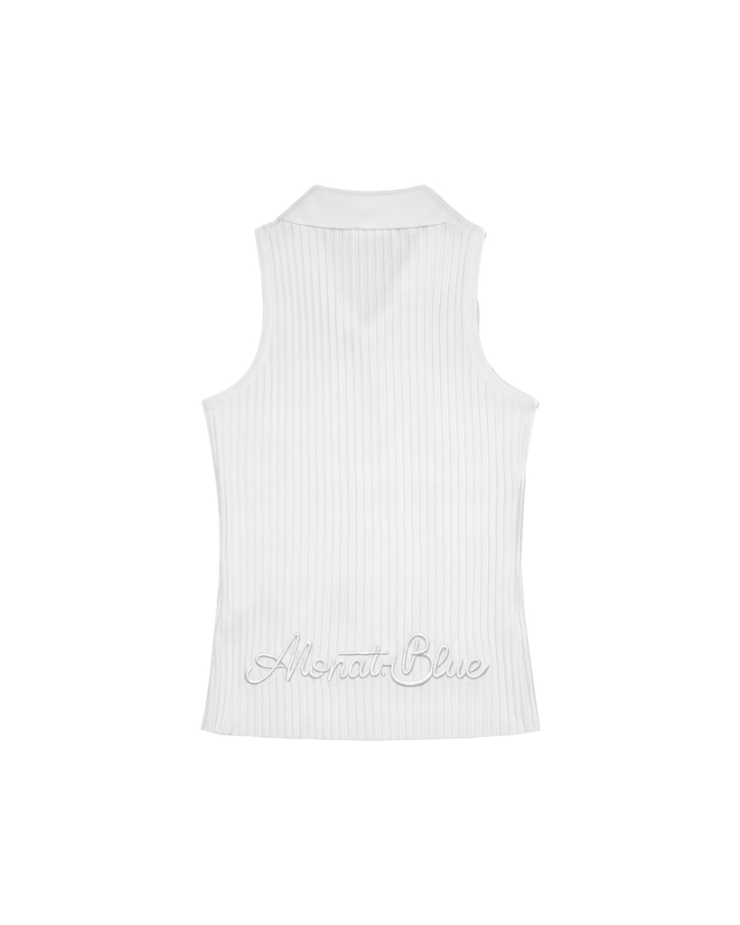 Áo thun Heart-Embroidered Polo Tanktop