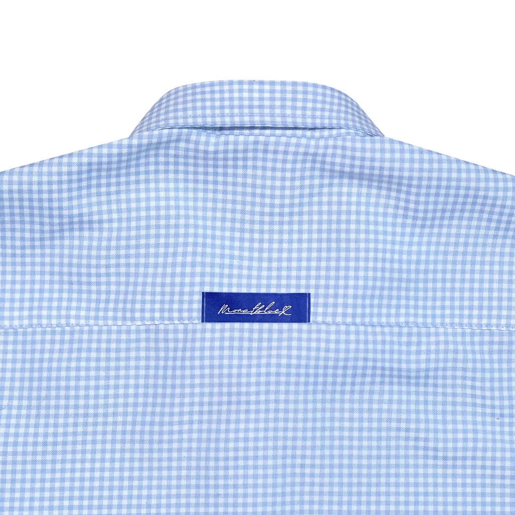 Áo sơ mi Boxy Caro Oxford - All Things Blue