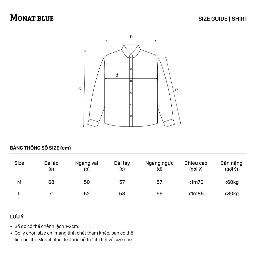 MONAT BLUE Áo sơ mi Graphic Lorem chất Oxford kẻ sọc unisex