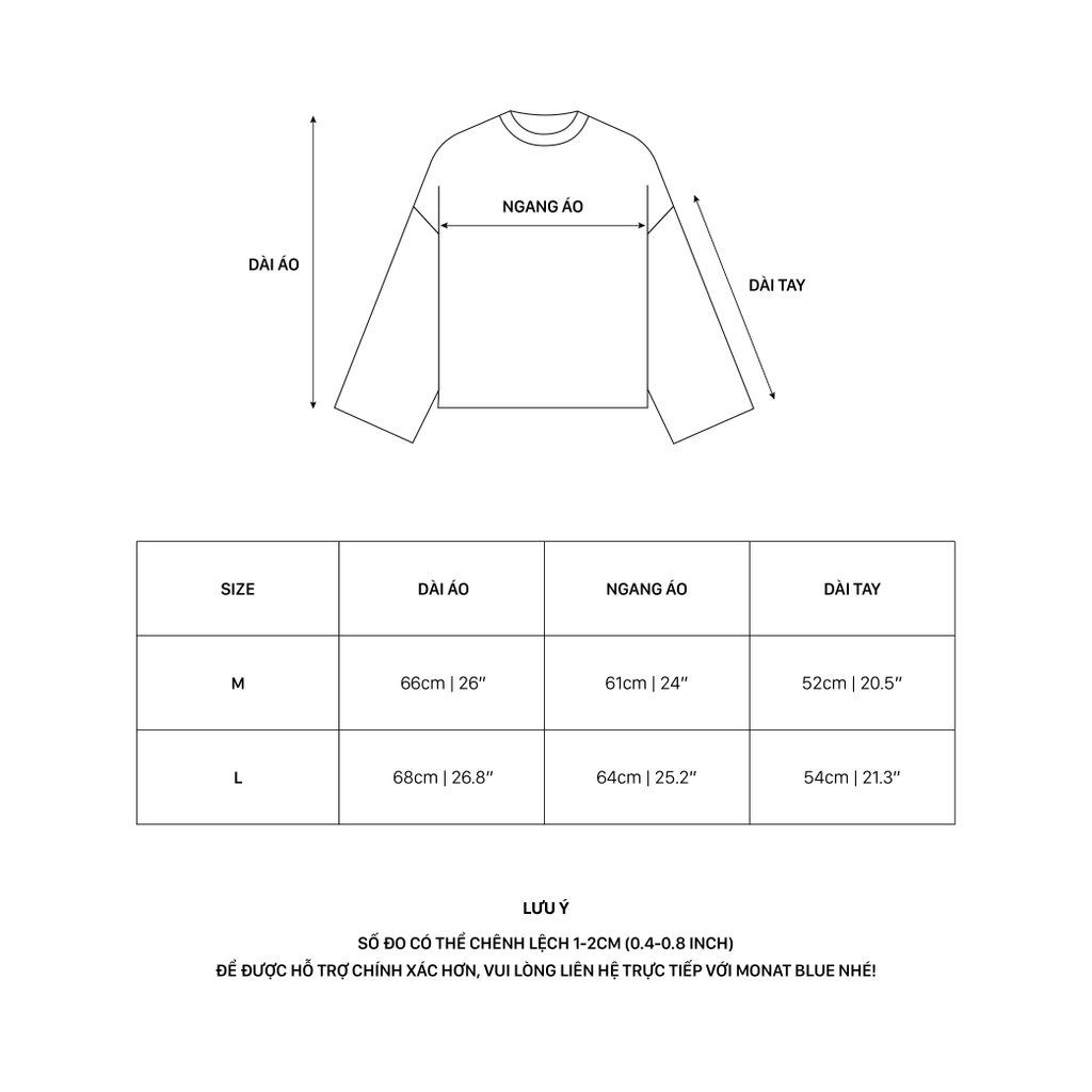 Áo thun tay dài Monat Core
