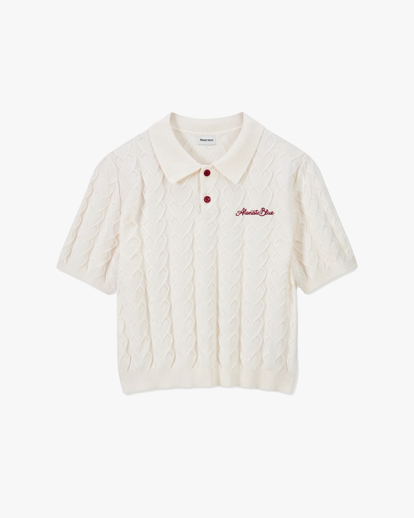 Áo Len Polo Knit Heart