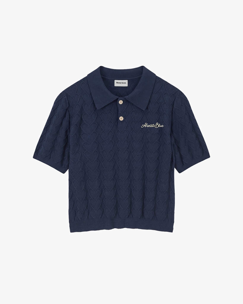 Áo Len Polo Knit Heart