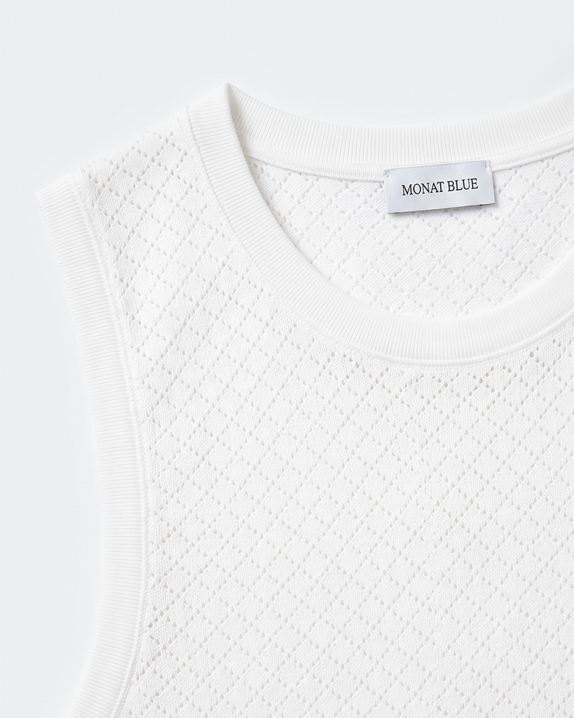 Áo Ba lỗ Len Lattice Knit Tank