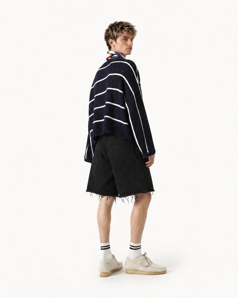 Quần Short Monat Noir Fray