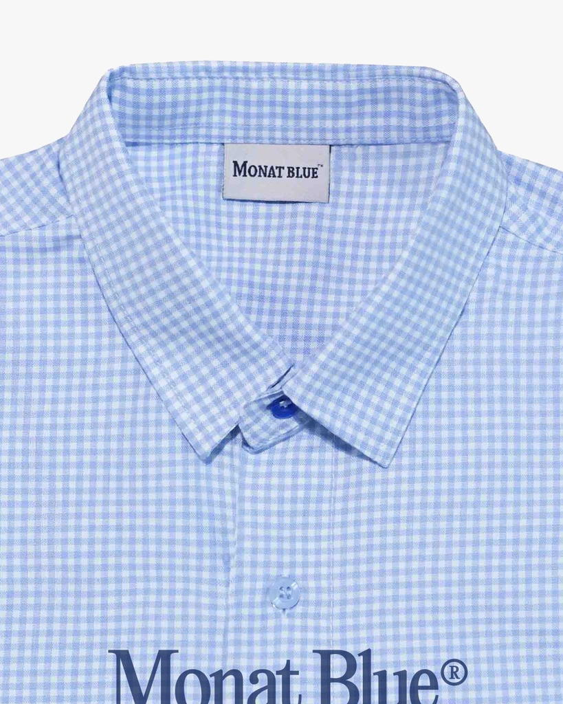 Áo sơ mi Boxy Blue Gingham