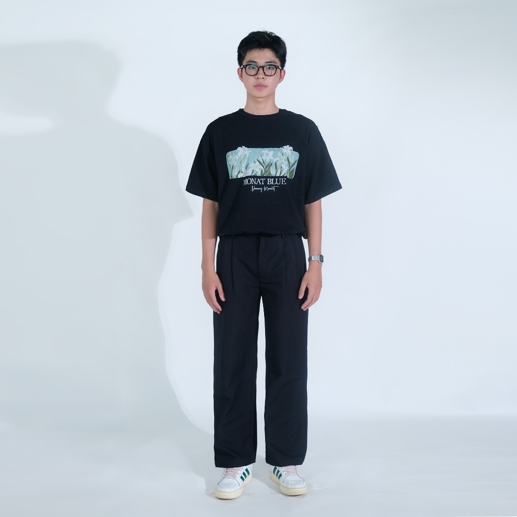 Widen kaki pants - Quần kaki ống rộng xếp ly